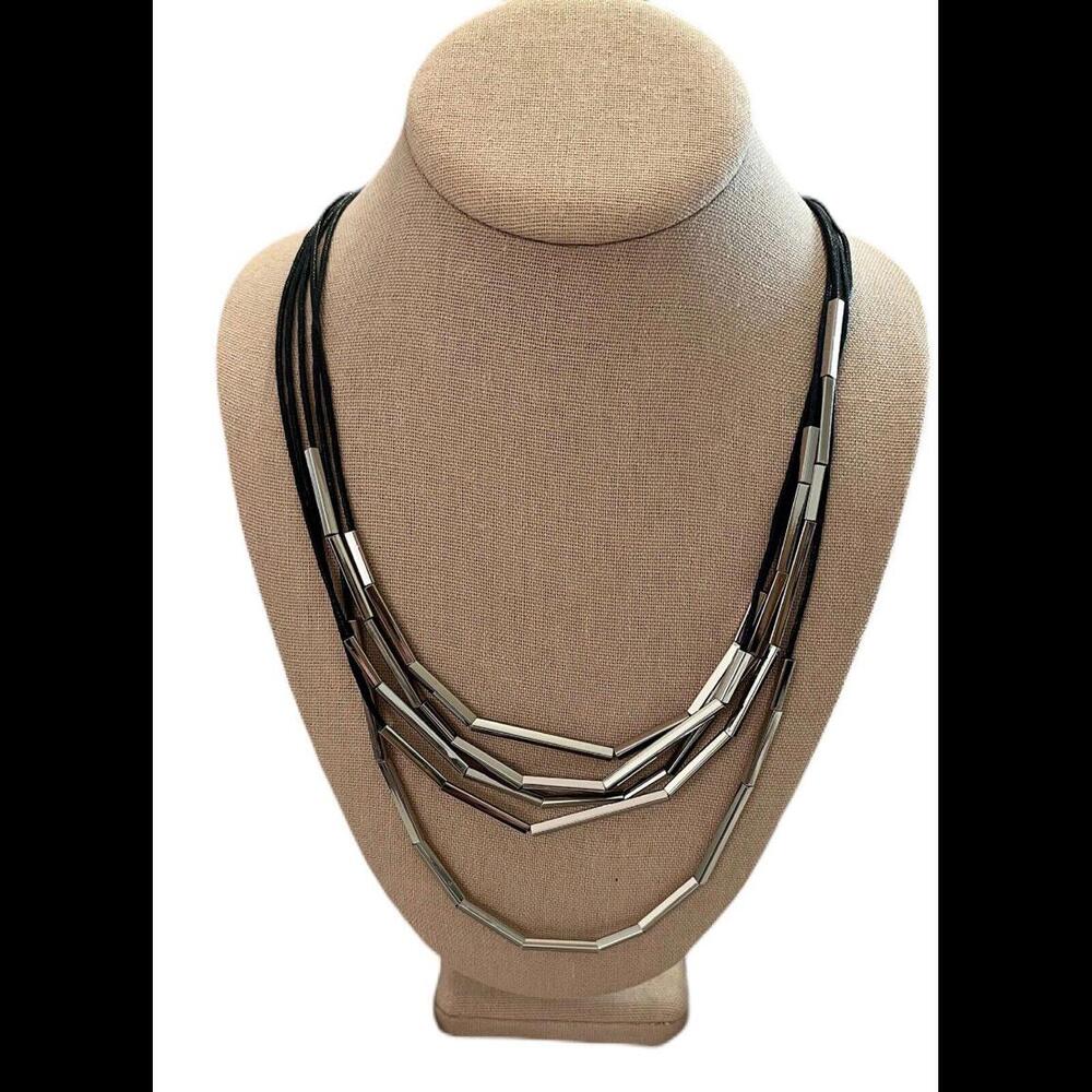 LOFT Women’s Multi Strand Statement Necklace 28”